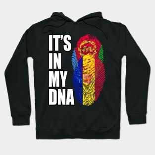 Eritrean And Andorran Mix Heritage DNA Flag Hoodie